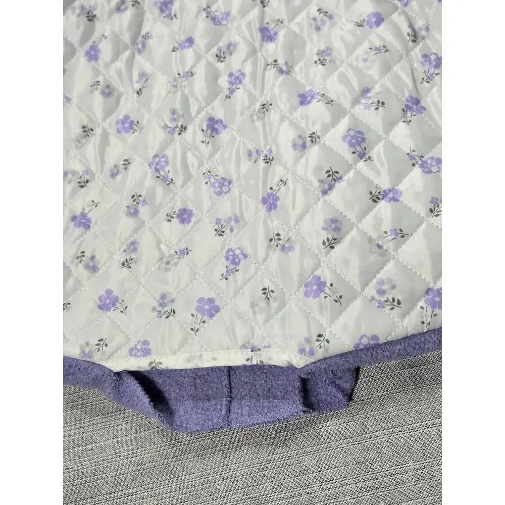 Little Me Toddler 2T Pair Coats Red Quilted Sherpa Hood Lilac Purple Peacoat Bow